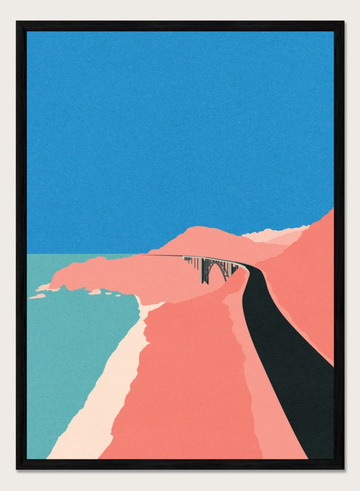 A4/8x12 inches (Framing Available) / Black Wood Frame