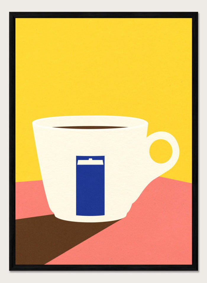 A4/8x12 inches (Framing Available) / Black Wood Frame