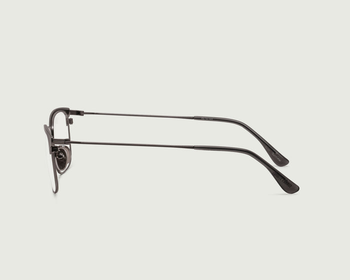 Gunmetal::Ross Eyeglasses Square Gray metal side