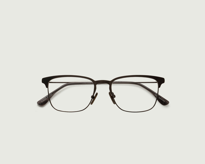 Gunmetal::Ross Eyeglasses Square Gray metal top