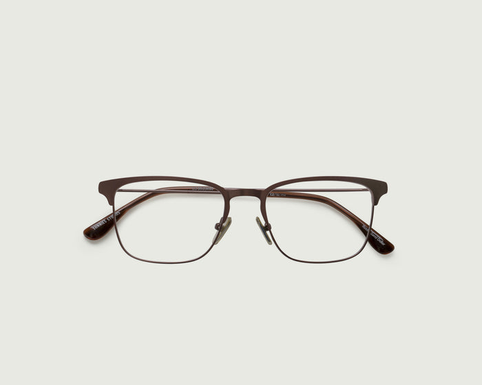 Sand Dollar::Ross Eyeglasses Square Brown metal top