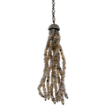 Royal Collection Blackened Grey Tourmaline Tassel Necklace