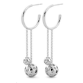 Royal Collection Double Drop Pickle Ball Earrings