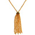 Royal Collecton Champagne Tassel Necklace