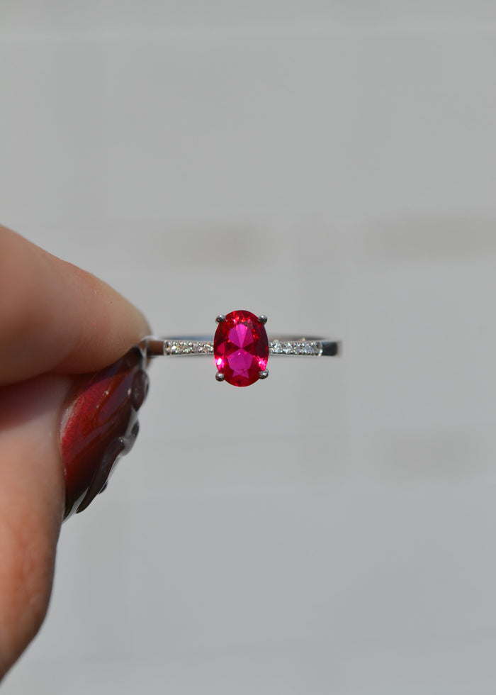Ruby Oval Ring