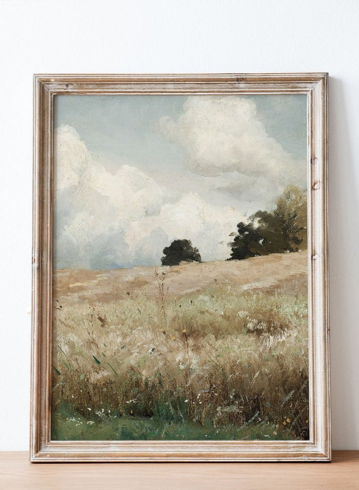 "Sädesfält, Landscape Study" Art Print_Sugar & Canvas_Gustaf Rydberg