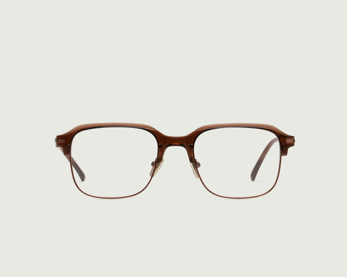 Whiskey ::Sadie Eyeglasses Square Brown castor seed front