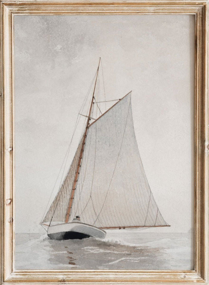 "Sailing off Gloucester" Art Print_Sugar & Canvas_Winslow Homer