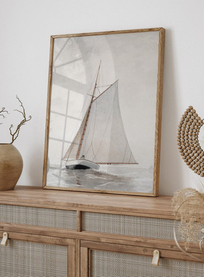 "Sailing off Gloucester" Art Print_Sugar & Canvas_Winslow Homer