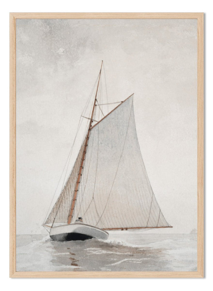 "Sailing off Gloucester" Art Print_Sugar & Canvas_Winslow Homer