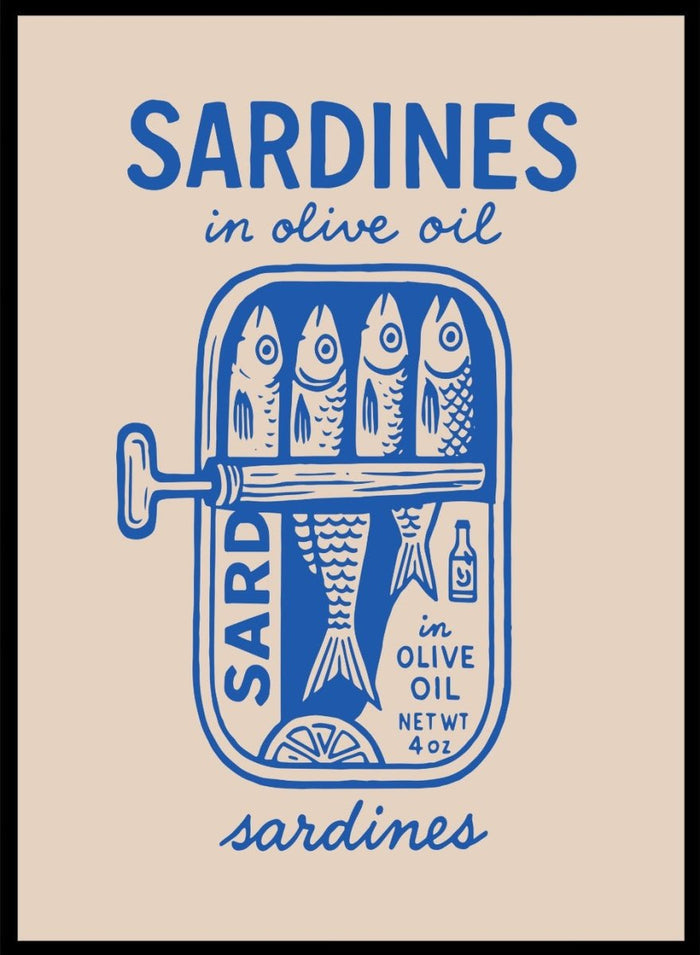 ‘Sardines in Olive Oil’ Aesthetic Art Print_Sugar & Canvas_Sugar & Canvas