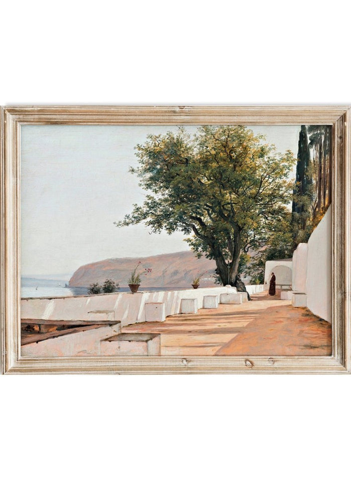 "Scene near Sorrento Overlooking the Sea" Art Print_Sugar & Canvas_Martinus Rørbye