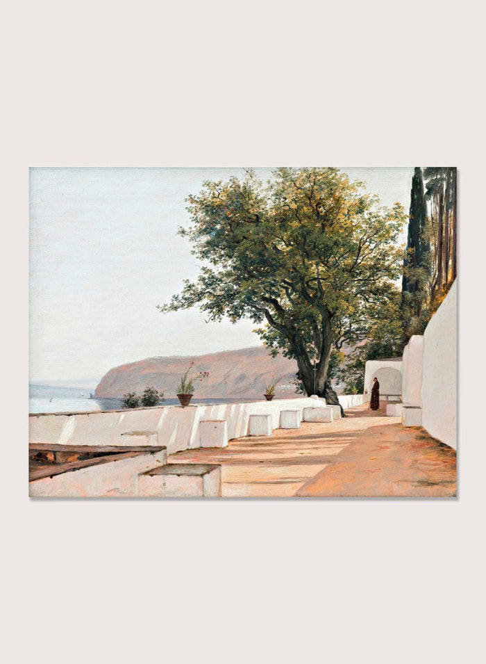 "Scene near Sorrento Overlooking the Sea" Art Print_Sugar & Canvas_Martinus Rørbye