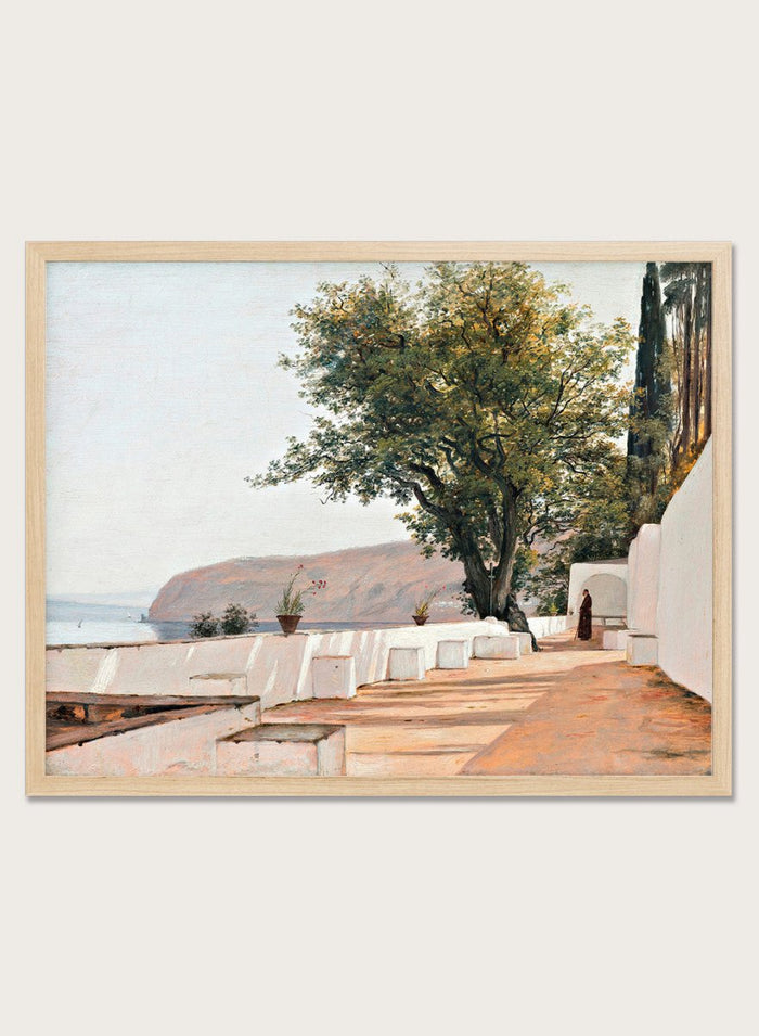 "Scene near Sorrento Overlooking the Sea" Art Print_Sugar & Canvas_Martinus Rørbye