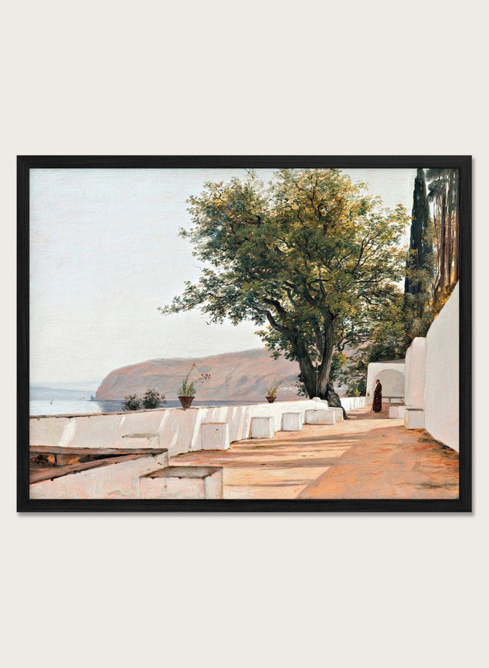 "Scene near Sorrento Overlooking the Sea" Art Print_Sugar & Canvas_Martinus Rørbye