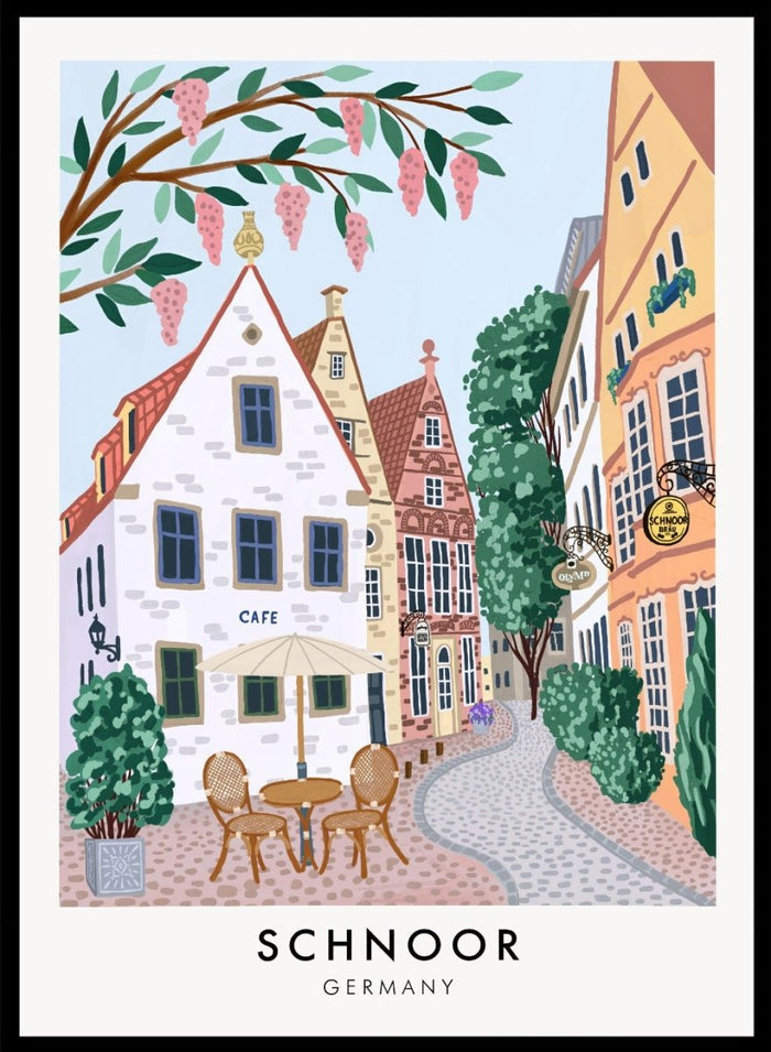 Schnoor Village Germany Travel Art Print_Sugar & Canvas_Sugar & Canvas