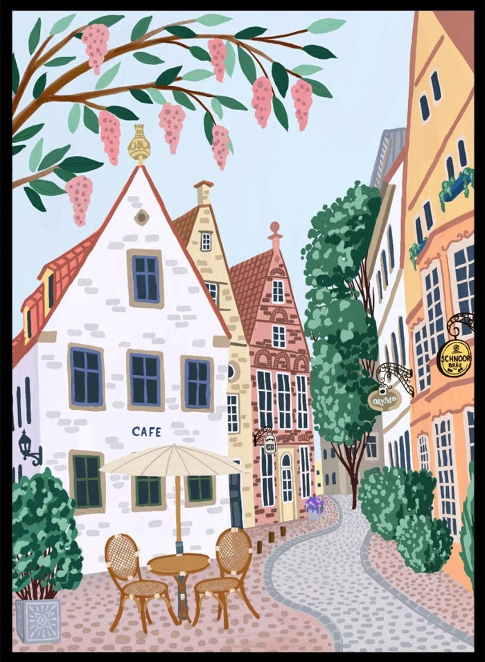 Schnoor Village Germany Travel Art Print_Sugar & Canvas_Sugar & Canvas