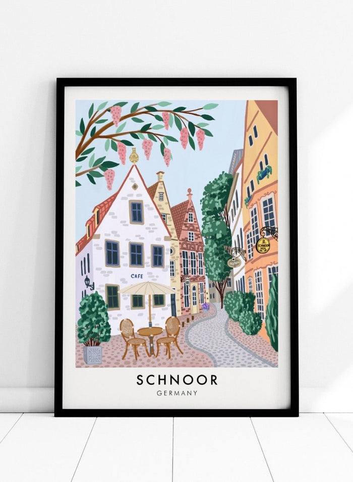 Schnoor Village Germany Travel Art Print_Sugar & Canvas_Sugar & Canvas