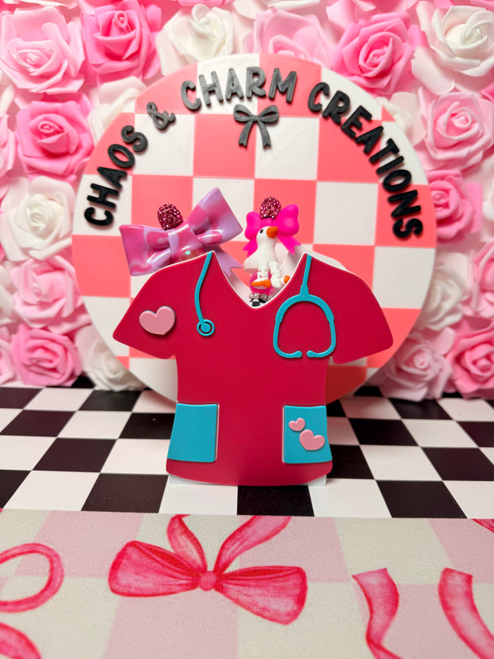 Scrub Top  Pen Box