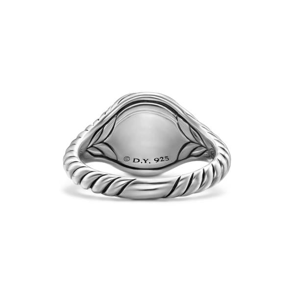 Sculpted Cable Pinky Ring in Sterling Silver, 10mm