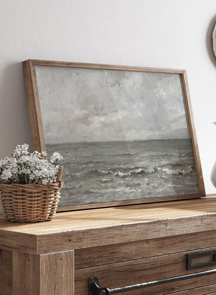 "Seascape" Art Print_Sugar & Canvas_Charles Francois Daubigny