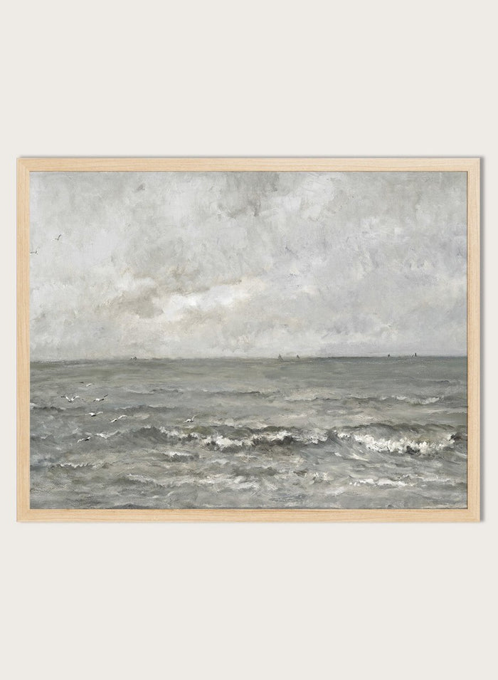 "Seascape" Art Print_Sugar & Canvas_Charles Francois Daubigny
