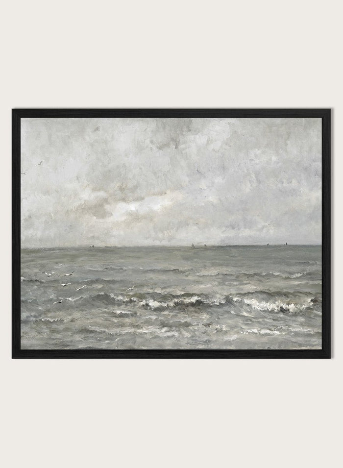 "Seascape" Art Print_Sugar & Canvas_Charles Francois Daubigny