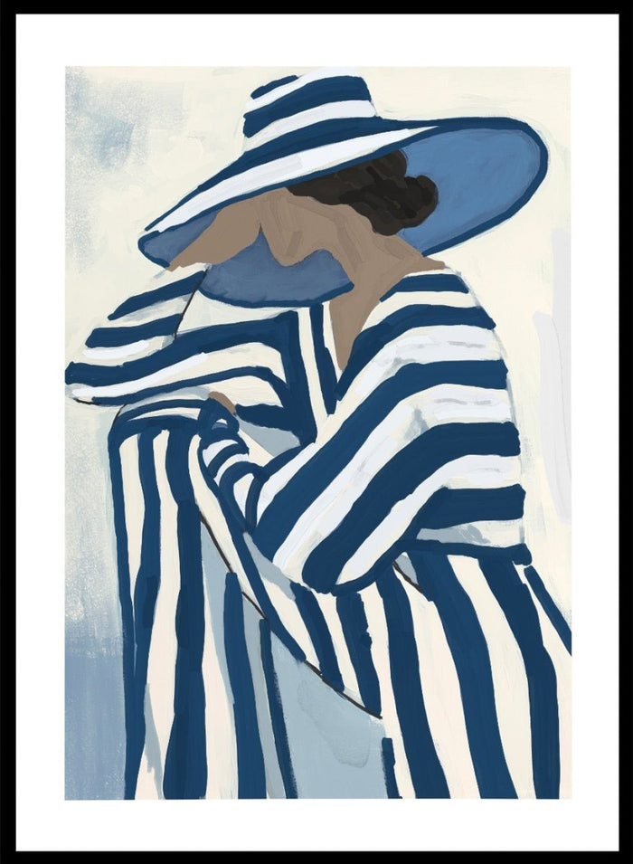 ‘Seated by the Sea’ Aesthetic Art Print_Sugar & Canvas_Sugar & Canvas