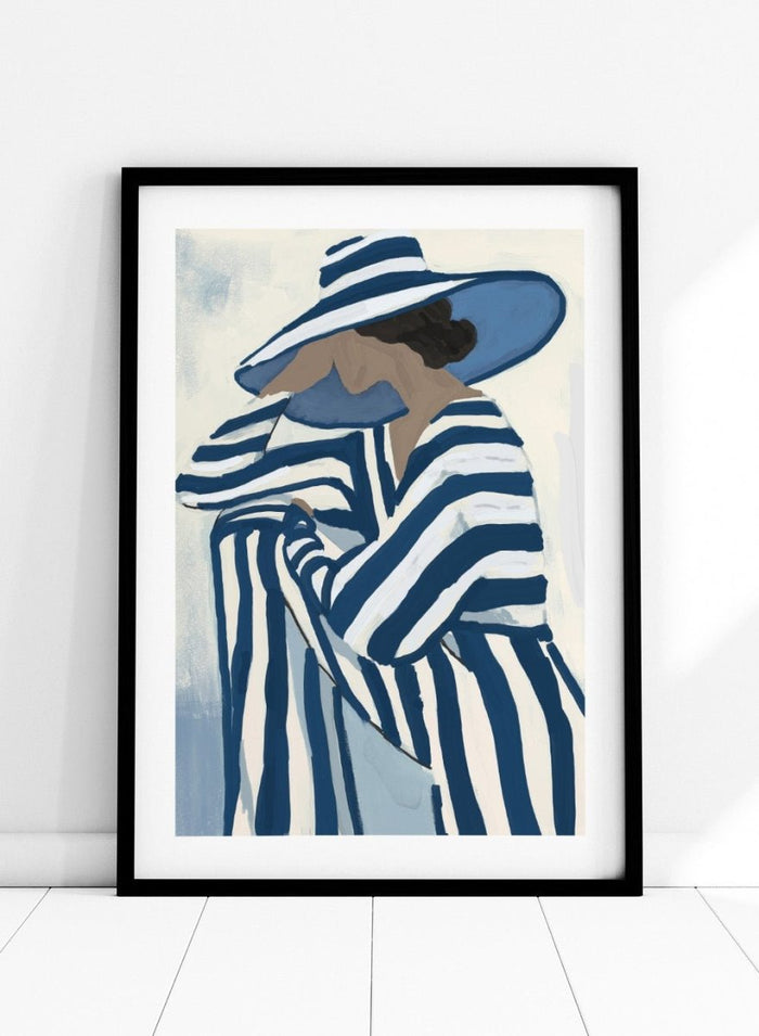‘Seated by the Sea’ Aesthetic Art Print_Sugar & Canvas_Sugar & Canvas