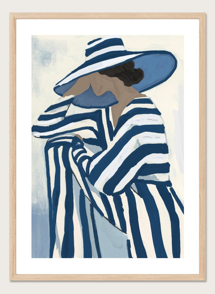 ‘Seated by the Sea’ Aesthetic Art Print_Sugar & Canvas_Sugar & Canvas