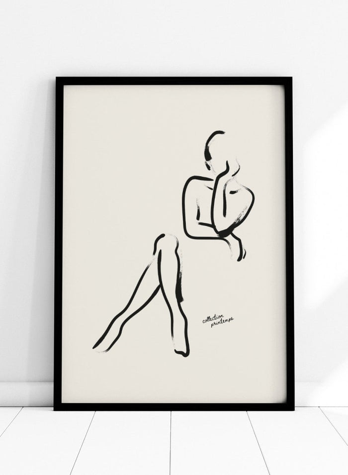 "Seated Figure" Art Print_Sugar & Canvas_Sugar & Canvas