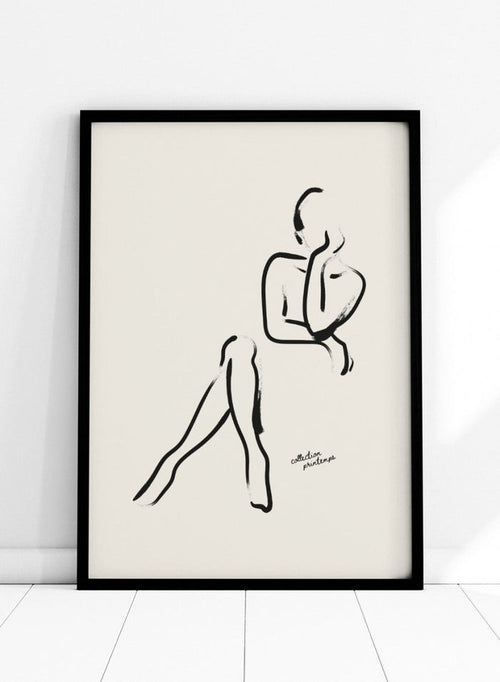 "Seated Figure" Art Print_Sugar & Canvas_Sugar & Canvas
