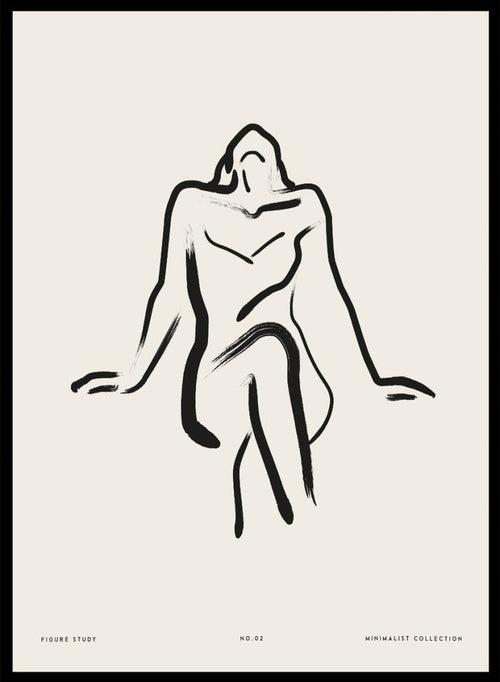 "Seated Figure No.02" Art Print_Sugar & Canvas_Sugar & Canvas