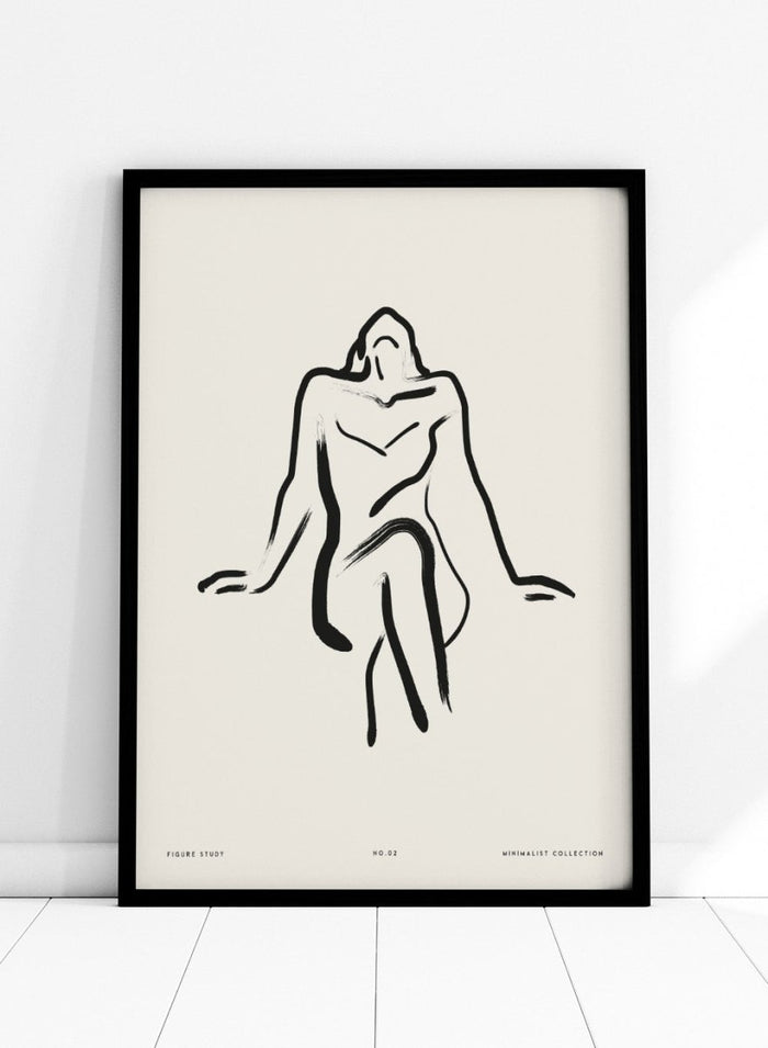 "Seated Figure No.02" Art Print_Sugar & Canvas_Sugar & Canvas