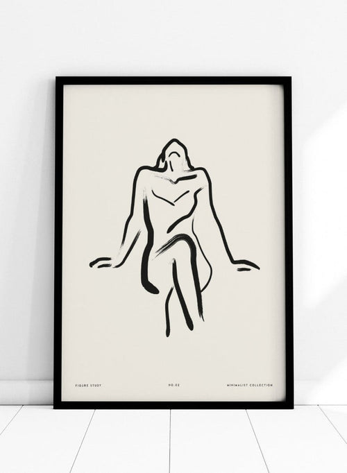 "Seated Figure No.02" Art Print_Sugar & Canvas_Sugar & Canvas