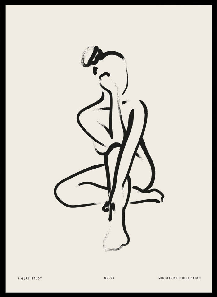 "Seated Figure No.03" Art Print_Sugar & Canvas_Sugar & Canvas