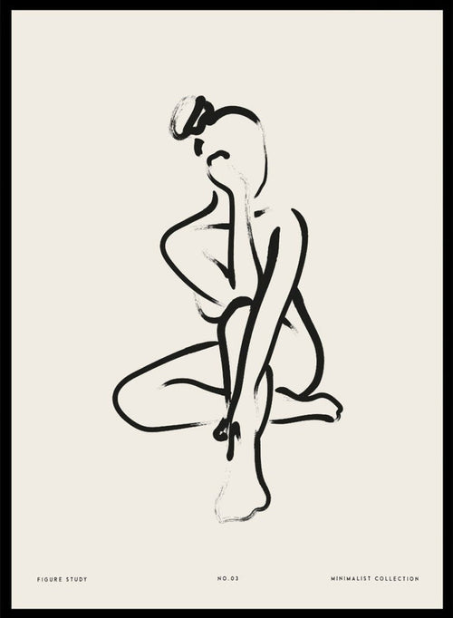 "Seated Figure No.03" Art Print_Sugar & Canvas_Sugar & Canvas