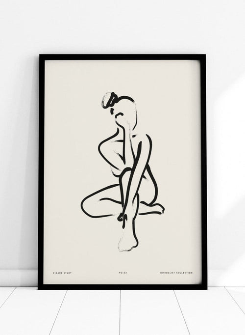 "Seated Figure No.03" Art Print_Sugar & Canvas_Sugar & Canvas