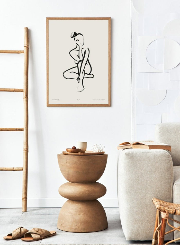 "Seated Figure No.03" Art Print_Sugar & Canvas_Sugar & Canvas