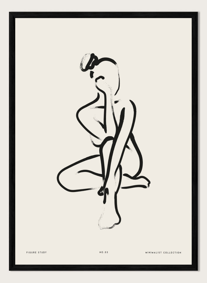"Seated Figure No.03" Art Print