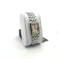 Seiko Essentials Rectangular Roman Numeral Stainless Steel Watch