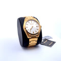 Seiko Gold-Tone White Dial Sapphire Crystal Watch