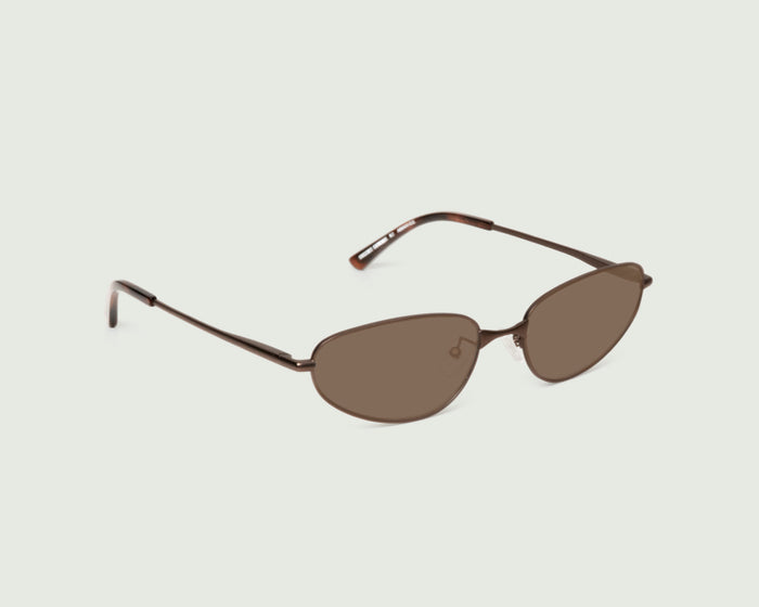 Portobello Adaptive::Selene Eyeglasses cateye Brown metal front diagonal