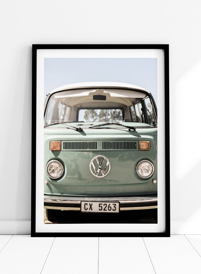 Shot by Clint - Classic Design In Soft Green Tones Cars Art Print_Sugar & Canvas_Shot by Clint