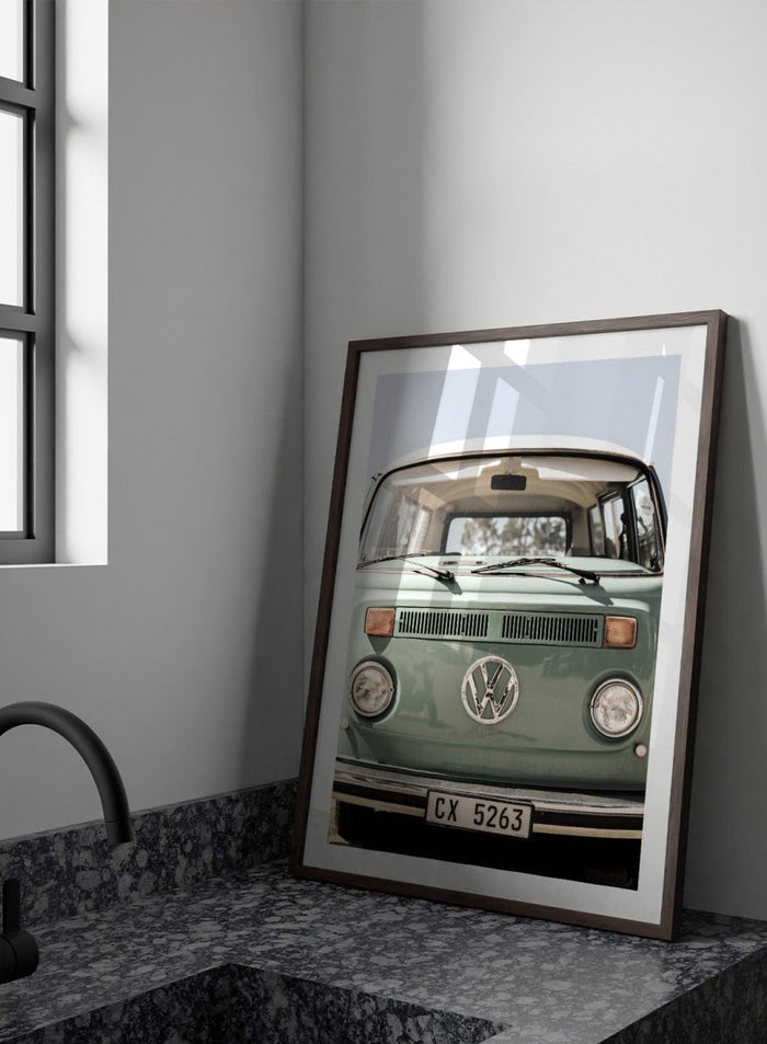 Shot by Clint - Classic Design In Soft Green Tones Cars Art Print_Sugar & Canvas_Shot by Clint