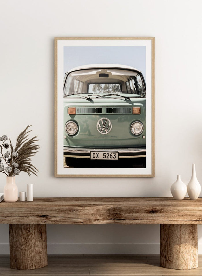 Shot by Clint - Classic Design In Soft Green Tones Cars Art Print_Sugar & Canvas_Shot by Clint