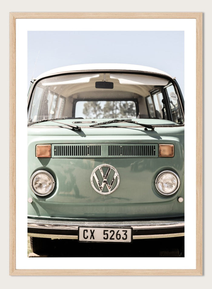 Shot by Clint - Classic Design In Soft Green Tones Cars Art Print_Sugar & Canvas_Shot by Clint