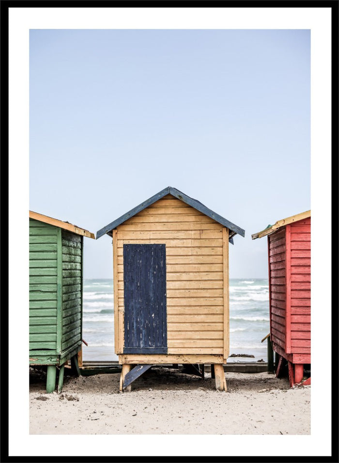 Shot by Clint - Colorful Beach Huts Art Print_Sugar & Canvas_Shot by Clint