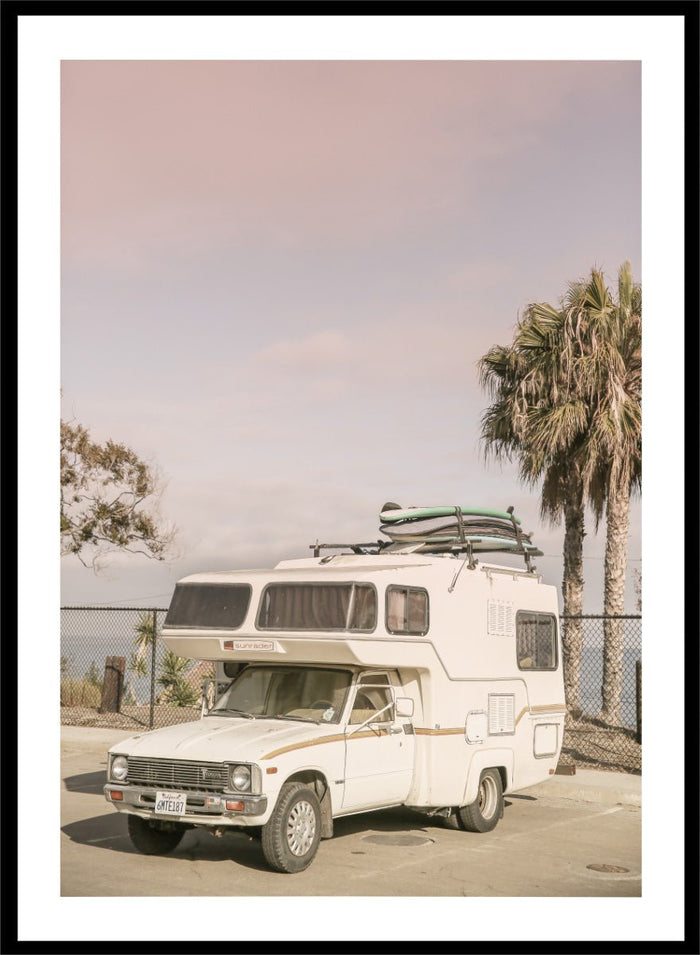 Shot by Clint - Vintage Camper Parked Art Print_Sugar & Canvas_Shot by Clint