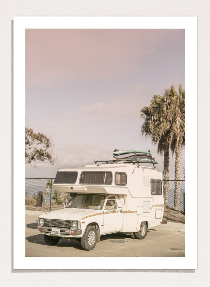 Shot by Clint - Vintage Camper Parked Art Print_Sugar & Canvas_Shot by Clint